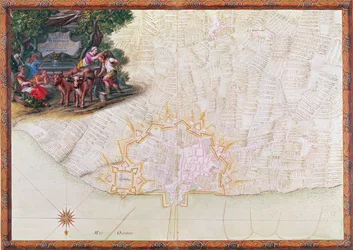 Ms. 988, Tome 3, fol. 39 Map of the town and citadel of Saint-Martin, Ile de Ré, from the 